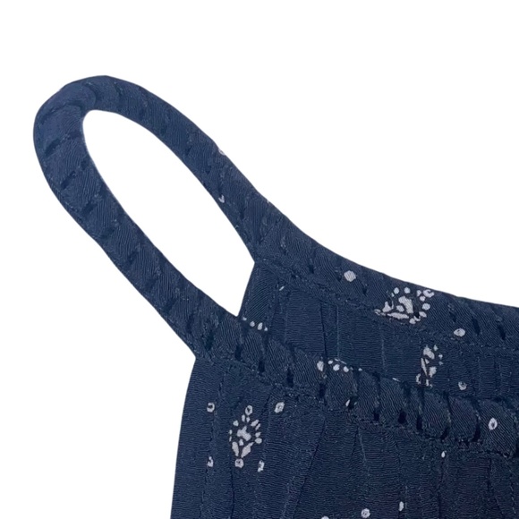 Lucky Brand Live in Love Black/White Printed Sleeveless/Halter top Jumpsuit Sz M - Picture 8 of 15